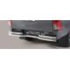 PARE CHOC ARRIERE DOUBLE TUBES INOX Ø 63 TOYOTA HI-LUX 2016- DOUBLE CAB