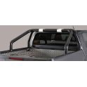 ROLL BAR INOX THERMOLAQUE NOIR DOUBLE TUBES D.76 TOYOTA HI-LUX 2016- DOUBLE CAB.