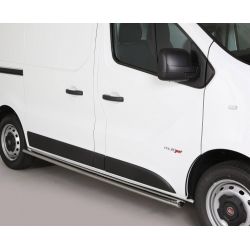 TUBE BAS DE CAISSE INOX OVALE FIAT TALENTO 2016- court L1 - accessoires 4X4 MISUTONIDA