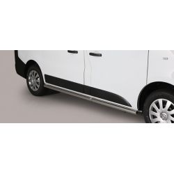 TUBES BAS DE CAISSE INOX D.63 NISSAN NV300 SWB 2017- - Version courte L1 - accessoires 4x4 MISUTONIDA