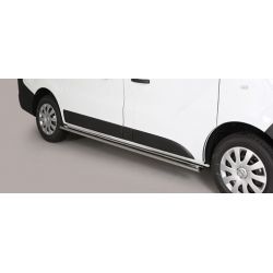 TUBE BAS DE CAISSE INOX OVALE NISSAN NV 300 SWB 2017- Version courte L1 - accessoires 4x4 MISUTONIDA 