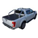 ROLL BAR INOX NOIR 76 NISSAN NAVARA NP300 2016- COMPATIBLE ROLL TOP COVER - accessoires 4X4 MISUTONIDA