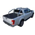 ROLL BAR INOX NOIR D. 76 NISSAN NAVARA NP300 2016- COMPATIBLE ROLL TOP COVER - accessoires 4X4 MISUTONIDA