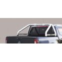 ROLL BAR INOX AVEC MARQUAGE DOUBLE TUBES D.76 MERCEDES X CLASS 2017- double cabine - CE - accessoires 4x4 MISUTONIDA