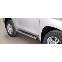 TUBES MARCHE PIEDS INOX D.76 TOYOTA LAND CRUISER 3 portes 2018- - accessoires 4x4 MISUTONIDA