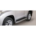 TUBES PROTECTION D.40 INOX POUR MARCHES PIEDS ORIGINE TOYOTA LAND CRUISER 3 portes 2018- - accessoires 4X4 MISUTONIDA