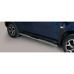 TUBES MARCHE PIEDS OVALE INOX DESIGN DACIA DUSTER 2018- - accessoires 4x4 MISUTONIDA