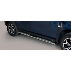 TUBES MARCHE PIEDS OVALE INOX DESIGN DACIA DUSTER 2018- - accessoires 4x4 MISUTONIDA