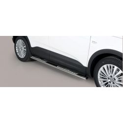 TUBES MARCHE PIEDS OVALE INOX DESIGN OPEL GRANDLAND X 2018- - accessoires 4x4 MISUTONIDA