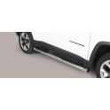 TUBES MARCHE PIEDS INOX D.76 JEEP COMPASS 2017- - accessoires 4x4 MISUTONIDA