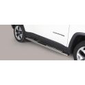 TUBES MARCHE PIEDS OVALE INOX DESIGN JEEP COMPASS 2017- - accessoires 4x4 MISUTONIDA