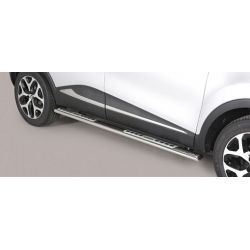 TUBES MARCHE PIEDS OVALE INOX DESIGN RENAULT CAPTUR 2013- - accessoires 4X4 MISUTONIDA