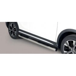 TUBES MARCHE PIEDS INOX D.76 MITSUBISHI ECLIPSE CROSS 2018- accessoires 4x4 MISUTONIDA