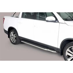 MARCHE PIEDS INOX D.50 SSANGYONG MUSSO 2018- accessoires 4x4 MISUTONIDA