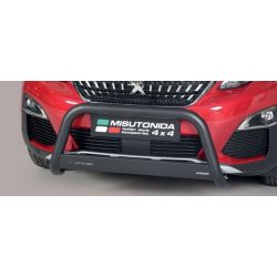 MEDIUM BAR INOX NOIR D.63 PEUGEOT 3008 2016- - CE - accessoires 4x4 MISUTONIDA