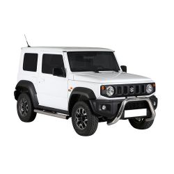 TUBES MARCHE PIEDS INOX D.76 SUZUKI JIMNY 2018- - accessoires 4x4 MISUTONIDA