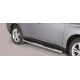 TUBES MARCHE PIEDS INOX D.76 MITSUBISHI OUTLANDER HYBRIDE 2013-2015 - accessoires 4x4 MISUTONIDA