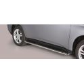 TUBES MARCHE PIEDS OVALE INOX MITSUBISHI OUTLANDER HYBRIDE 2013-2015 - accessoires 4x4 MISUTONIDA