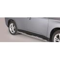 TUBES MARCHE PIEDS OVALE INOX DESIGN MITSUBISHI OUTLANDER HYBRIDE 2013-2015 - accessoires 4x4 MISUTONIDA