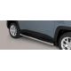 TUBES MARCHE PIEDS INOX NOIR D.76 JEEP RENEGADE 2018- - accessoires 4x4 MISUTONIDA