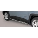 TUBES MARCHE PIEDS OVALE INOX NOIR DESIGN JEEP RENEGADE 2018- - accessoires 4x4 MISUTONIDA