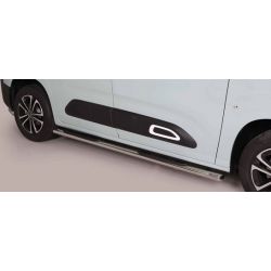 TUBES MARCHE PIEDS OVALE INOX CITROEN BERLINGO 2018 - accessoires 4x4 MISUTONIDA