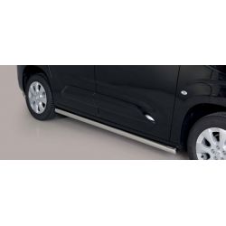 TUBES BAS DE CAISSE INOX D.63 OPEL COMBO 2018- - accessoires 4x4 MISUTONIDA