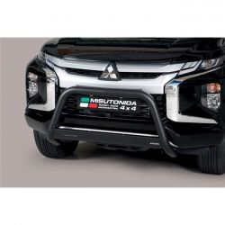 MEDIUM BAR INOX NOIR D.63 MITSUBISHI L200 DC 2019- - CE - accessoires 4x4 MISUTONIDA