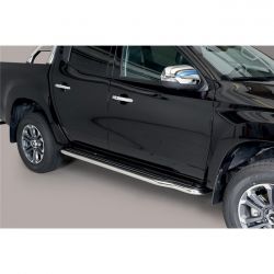 MARCHE PIEDS INOX D.50 MITSUBISHI L200 DC 2019- - accessoires 4x4 MISUTONIDA