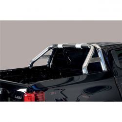 ROLL BAR INOX AVEC MARQUAGE DOUBLE TUBES D.76 MITSUBISHI L200 DOUBLE CABINE 2019- - accessoires 4X4 MISUTONIDA