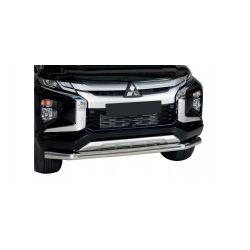 TUBE PROTECTION AVANT INOX NOIR D.63 MITSUBISHI L200 DC 2019- - accessoires 4x4 MISUTONIDA